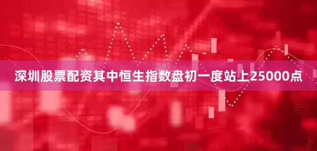 深圳股票配资其中恒生指数盘初一度站上25000点
